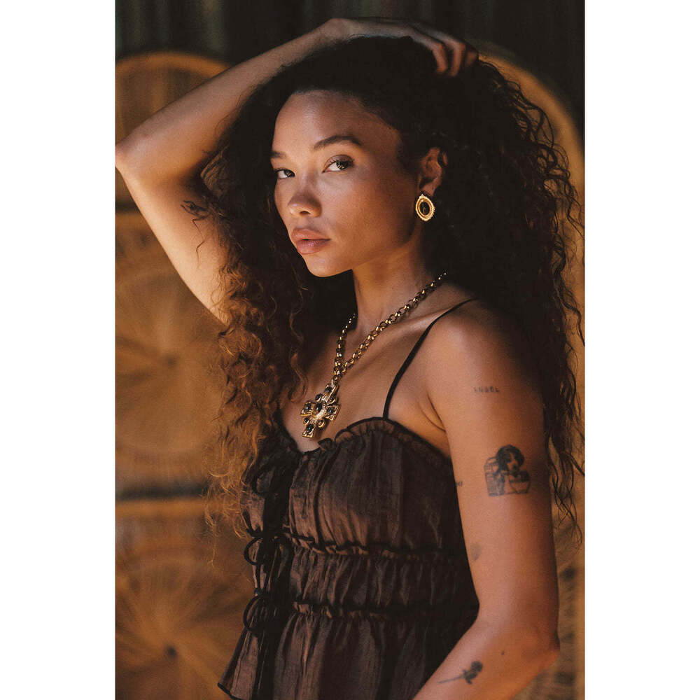 12th Tribe Black Tank Top